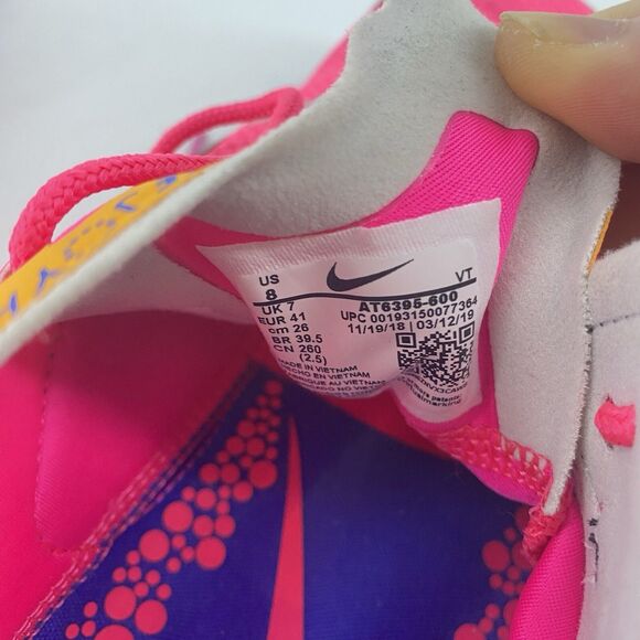 Nike Joyride Run Flyknit CC3 Sneaker AT6395-600 Men's Hyper/Pink Size 8 - Picture 6 of 6